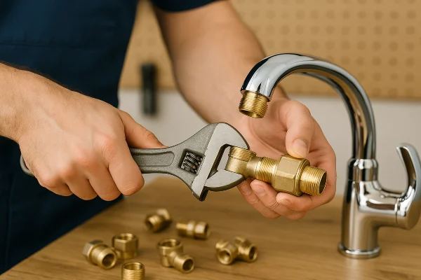 a male plumber installing a toilet from Dallas TX Plumbing in Dallas, TX - Plumber near me a male plumber installing a toilet from Dallas TX Plumbing in Dallas, TX - Plumber near me